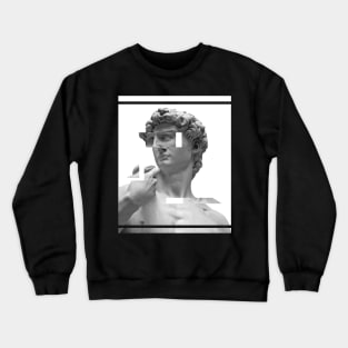 Glitch Greek Bust | Aesthetic Vaporwave Crewneck Sweatshirt